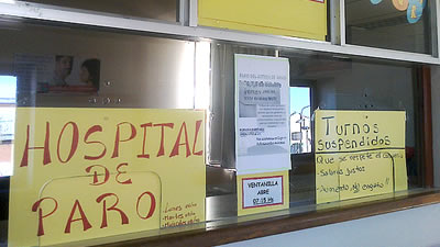 Medicos anuncian paro de 72 horas en todos los hospitales a partir del martes 12