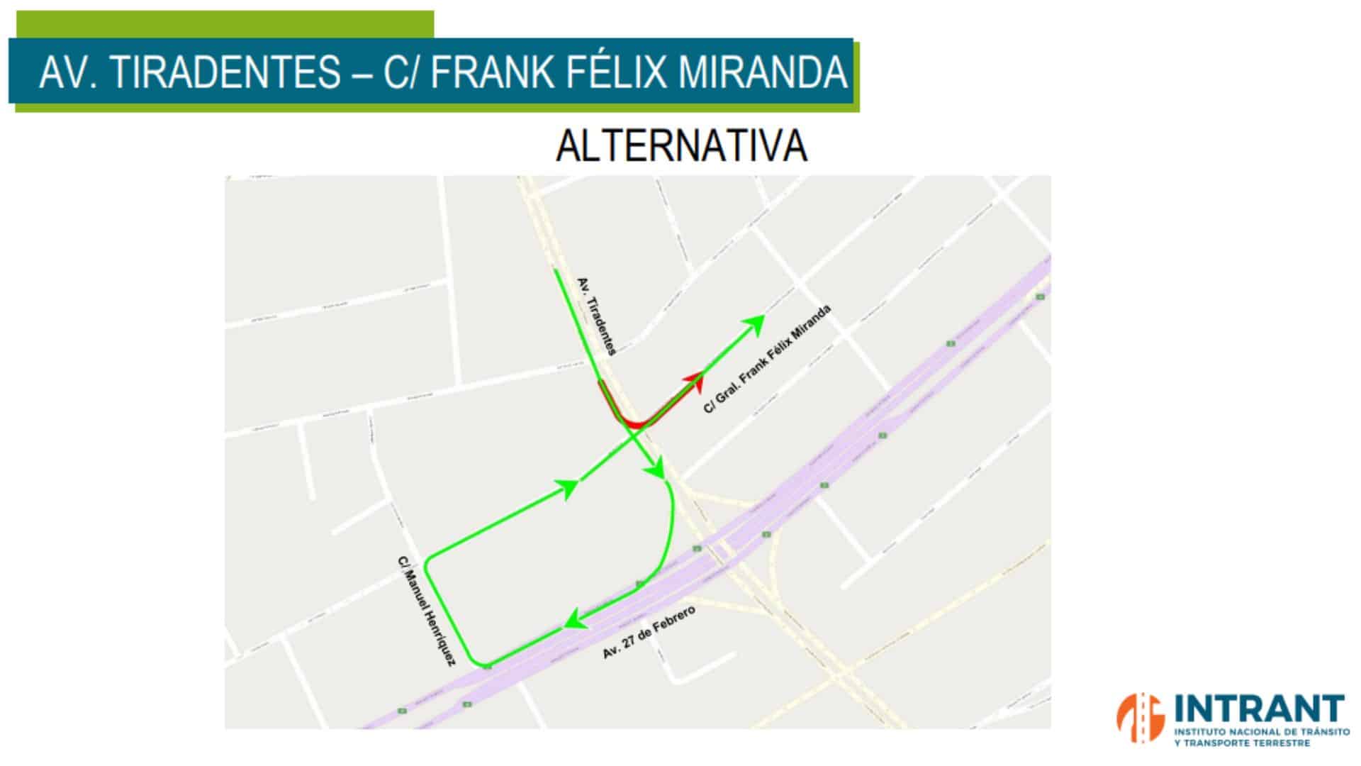 El Intrant anunció cambios en las rutas de la Tiradentes con el fin de mejorar el tránsito