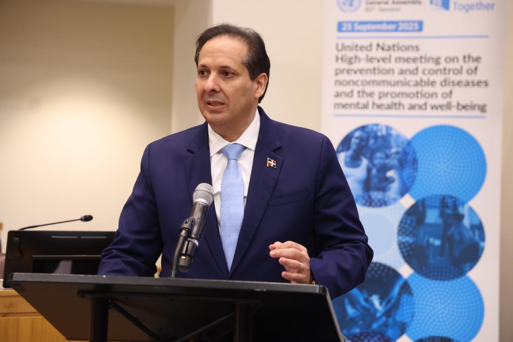 Víctor Atallah pide en la ONU unir esfuerzos contra enfermedades no transmisibles y salud mental