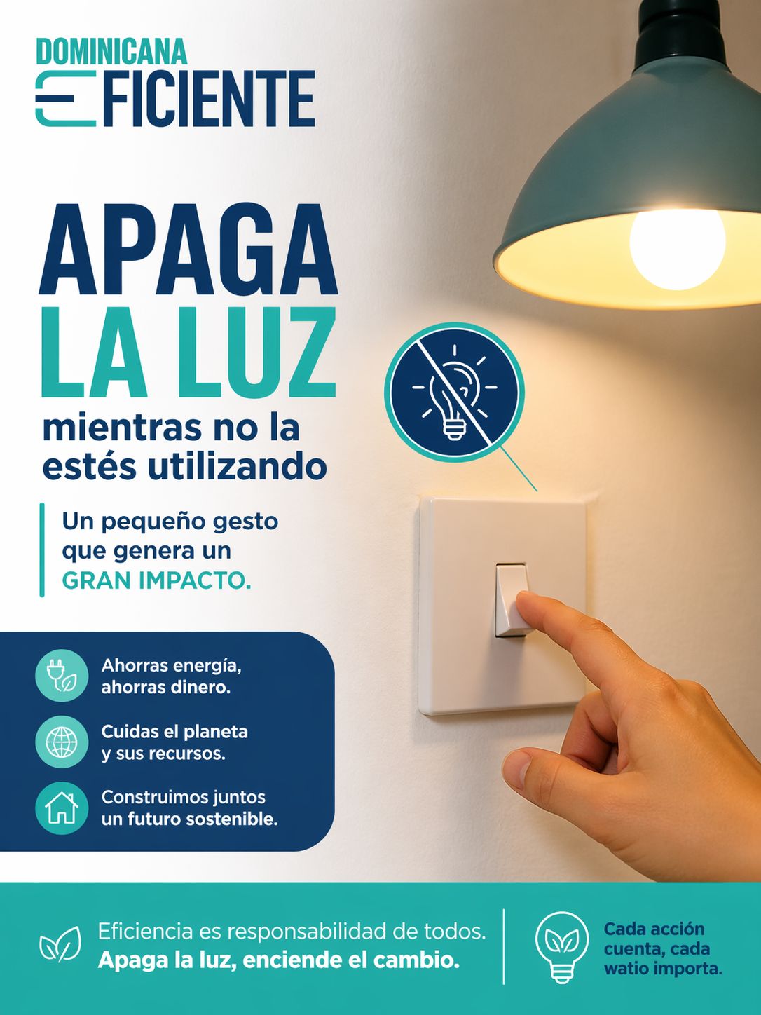 “Dominicana Eficiente”: Apague las luces que no esté utilizando